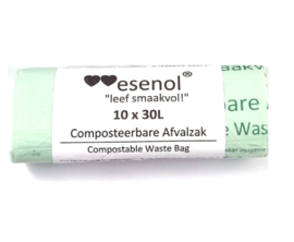 NIEUW: esenol Composteerbare afvalzakken 30 liter (10 st)
