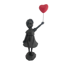 [Pop-Art] meisje met ballon zwart