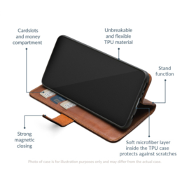 Mobilize Leather Wallet Apple iPhone 15 Brown