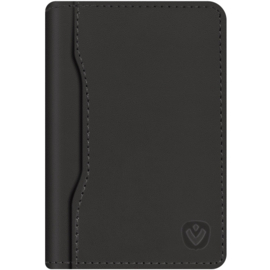 Valenta Leather Card Wallet Snap Black