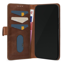 Mobilize Leather Wallet Apple iPhone 14 Pro Max Brown