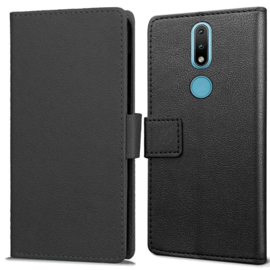 Just in Case Nokia 2.4 Wallet Case (Zwart)