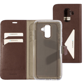 Mobiparts Classic Wallet Case Samsung Galaxy A6 Plus (2018) Brown