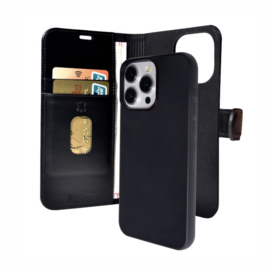 Platina Real Leather 2-in-1 Wallet (MagSafe Compatible) for Galaxy A36/A37/A56 Black