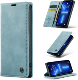 Casemania hoes iPhone 13 Pro blauw