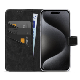 My Style Flex Wallet for Apple iPhone 15 Pro Black