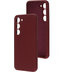 Mobiparts Silicone Cover-Plum Red voor S23