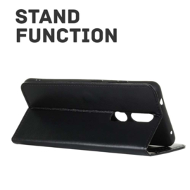 Just in Case Nokia 2.4 Wallet Case (Zwart)