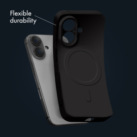 My Style Protective Flex Magsafe Compatible Case for Samsung Galaxy A17 (4G/5G)/A18 (4G/5G) Black