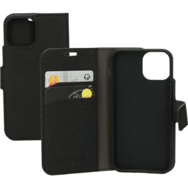 Mobiparts Saffiano Wallet Case Apple iPhone 13 Mini Black