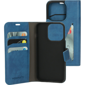 Mobiparts Classic Wallet Case Apple iPhone 15 Pro Steel Blue