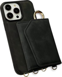 CaseMania Backcase hoesje zwart voor iPhone 15 Pro