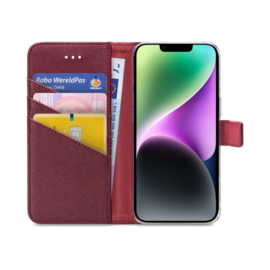 My Style Flex Wallet for Apple iPhone 14 Bordeaux