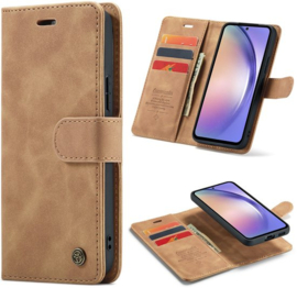 Casemania 2-in-1 Boekje met Pashouder Bruin