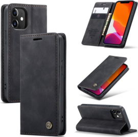 Caseme iPhone 12 Mini Hoesje Bookcase Zwart