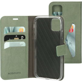 Mobiparts Classic Wallet Case Apple iPhone 11 Pro Stone Green