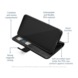 Mobilize Leather Wallet Apple iPhone 16e Black