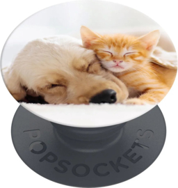 PopSockets PopGrip Basic - Cat & Dog