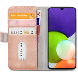 Mobilize Elite Gelly Bookcase voor de Samsung Galaxy A22 4G - Roze
