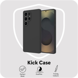 Just in Case Kick Case - Samsung Galaxy S25 Ultra - TPU Back Cover - Black