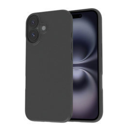 Just in Case Zero% Case - iPhone 16 Plus - Soft TPU Back Cover (GRS Recycled) - Black