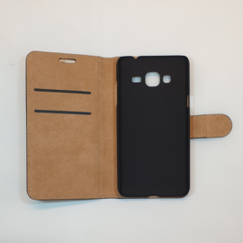 Basic Wallet Case Zwart Samsung Galaxy J3 2016