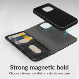 Mobilize 2in1 Magsafe Compatible Gelly Wallet Case Apple iPhone 12/12 Pro Black