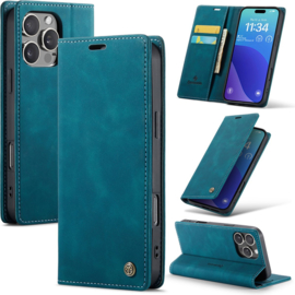 casemania book case 2 in 1 Turquoise voor iPhone 16 Pro Max