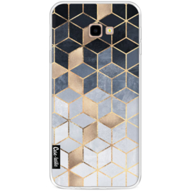 Casetastic Softcover Samsung Galaxy J4 Plus (2018) - Soft Blue Gradient Cubes