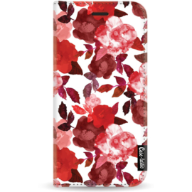 Casetastic Wallet Case White Samsung Galaxy S10e - Royal Flowers Red