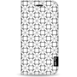 Casetastic Wallet Case White Samsung Galaxy S20 - Geometric Lines Silver