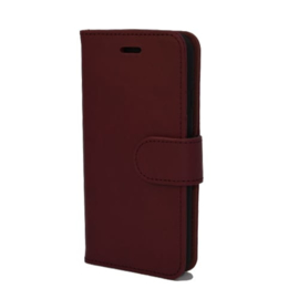 PU Wallet Deluxe Galaxy J6 plus 2018 red wine