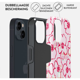 Burga Tough Case Apple iPhone 15 - Flower Girl