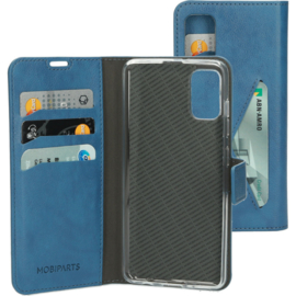 Mobiparts Classic Wallet Case Samsung Galaxy A12 (2021) Steel Blue