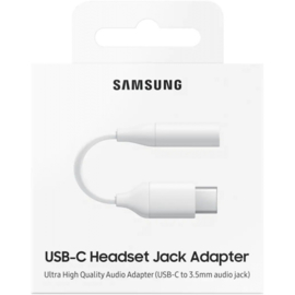 Officiële Samsung USB-C naar audio-jack (3,5mm) adapter van hoge kwaliteit.