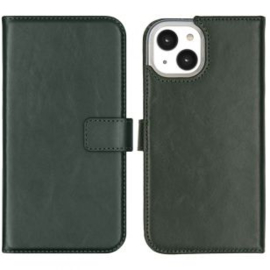 Selencia Real Leather Book Case Apple Iphone 14 Groen