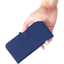 Mobiparts Leather Wallet Case Apple iPhone 17e/16e Blue (MagSafe Compatible)