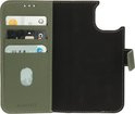 Mobiparts Leather 2 in 1 Wallet Case iPhone 15 Green