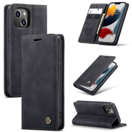 CASEMANIA iPhone 13 Retro Wallet Case - Black