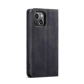 CASEMANIA iPhone 13 Retro Wallet Case - Black