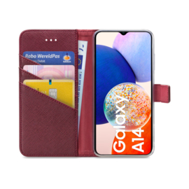 My Style Flex Wallet for Samsung Galaxy A14 4G Bordeaux