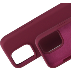 Mobiparts Silicone Cover Apple iPhone 16 Pro Max Plum Red