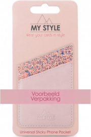 universal Sticky card pocket Pink Glam