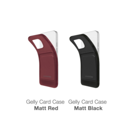 Mobilize Rubber Gelly Card Case Apple iPhone 13 Mini Matt Black