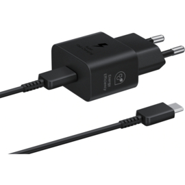 Samsung USB-C PD Wall Charger 25W + USB-C Cable Black Bulk