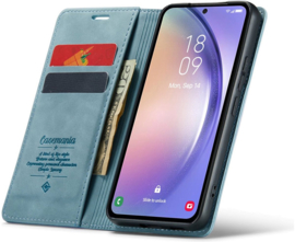 CaseMania Bookcase hoesje geschikt voor Samsung Galaxy A26 blauw