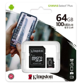 Kingston micro SD kaart 64 GB
