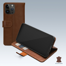 Mobilize Leather Wallet Apple iPhone 14 Pro Max Brown
