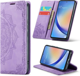 Casemania Book Case Mandala Samsung A14 Purple