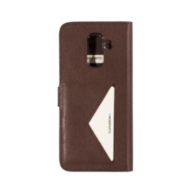 Mobiparts Classic Wallet Case Samsung Galaxy A6 Plus (2018) Brown